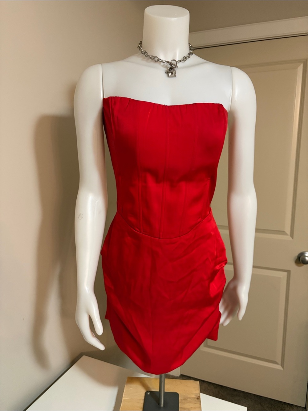 Princess Polly Red Strapless Corset Mini Dress